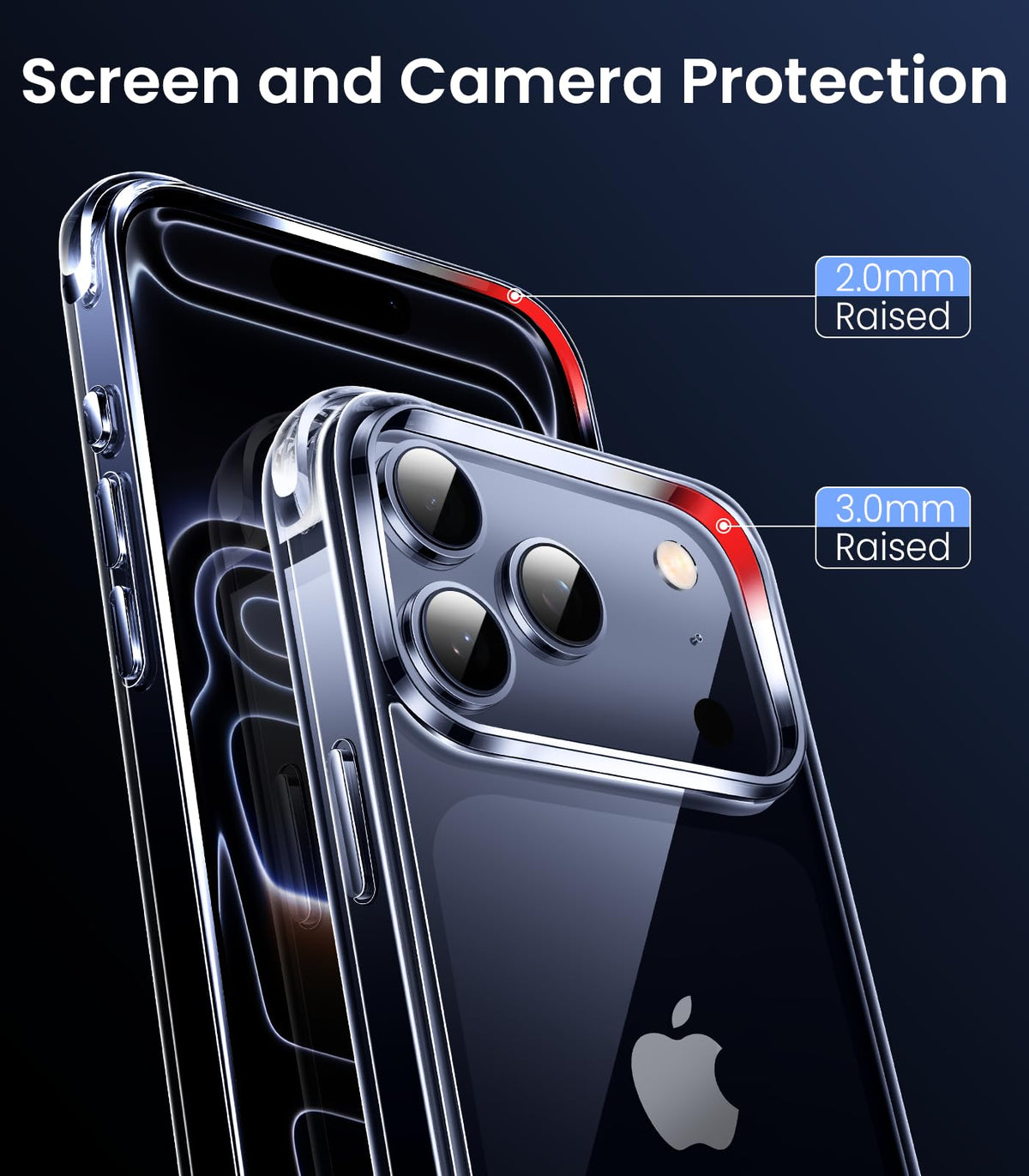 Mkeke for iPhone 18 Pro Max Case Clear [Not-Yellowing]