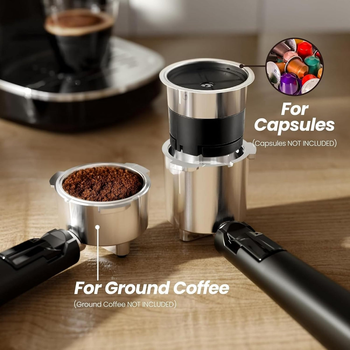 Kismile 20 Bar Stainless Steel Espresso Machine with Steam Milk Frother