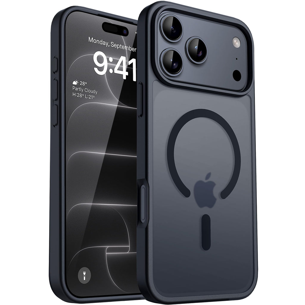 CACOE Magnetic Case for iPhone 13 & iPhone 14 6.1 inch, Matte Black