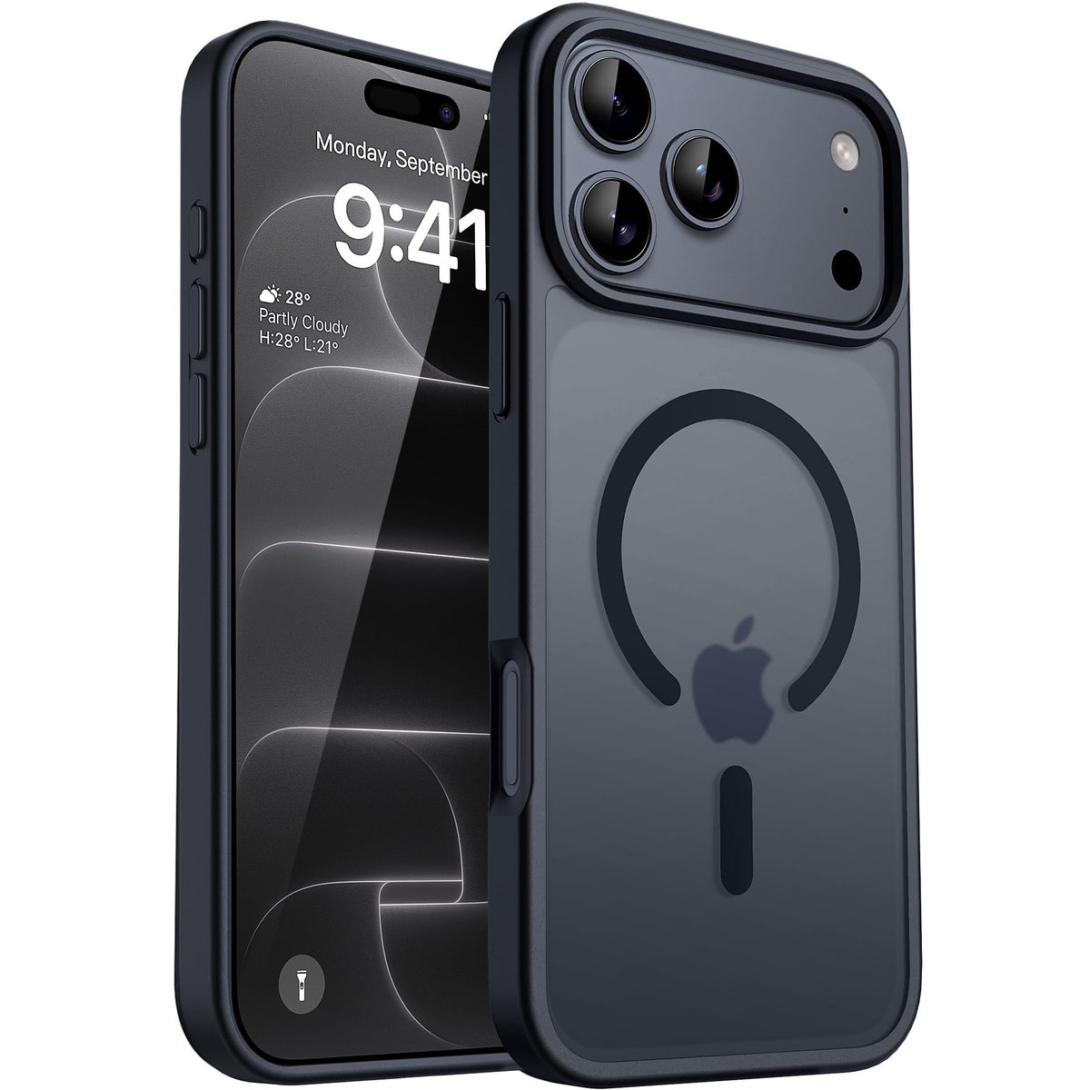 CACOE Magnetic Case for iPhone 13 & iPhone 14 6.1 inch, Matte Black