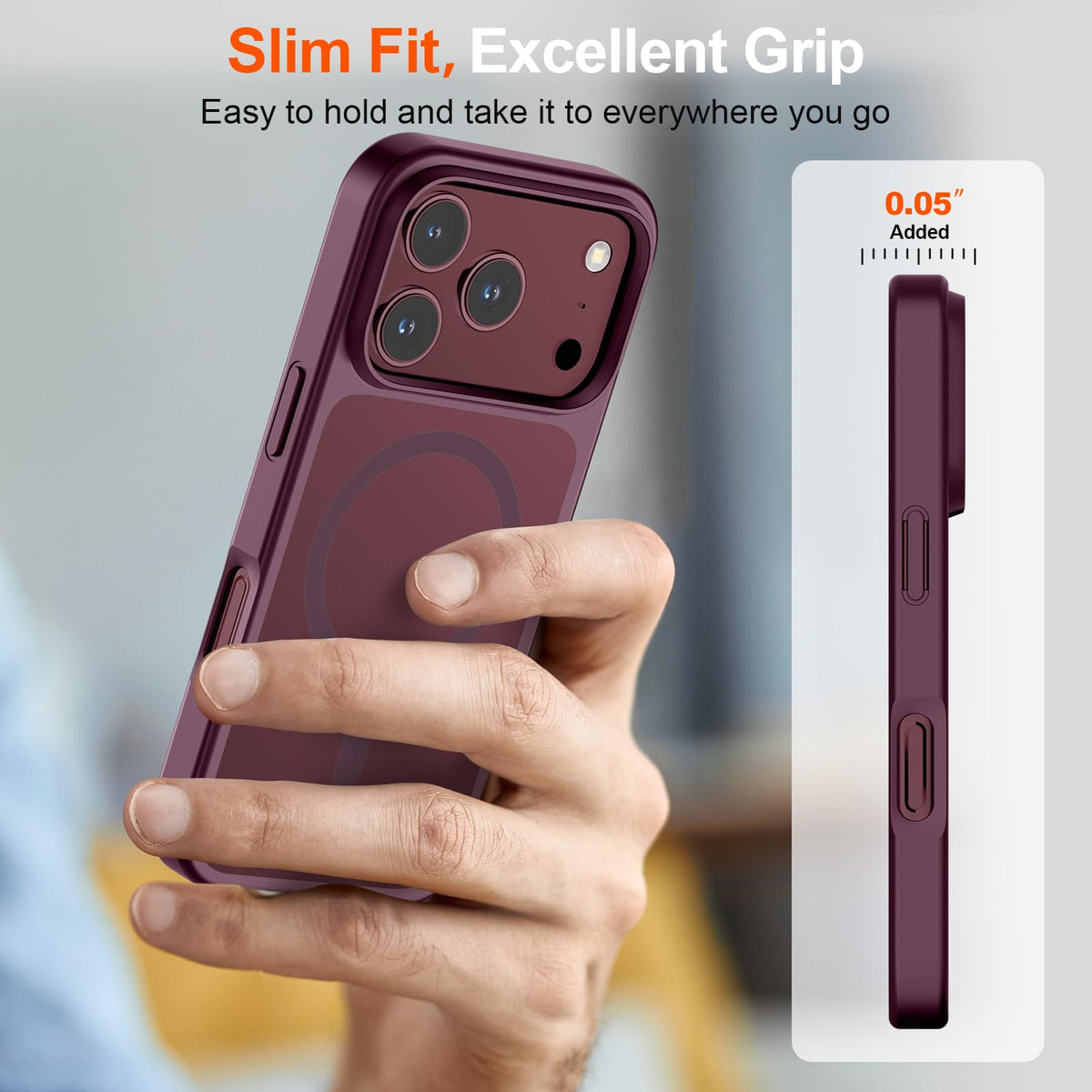 SUPFINE Magnetic for iPhone 18 Pro Max/17 Pro Max Case Dark Blue