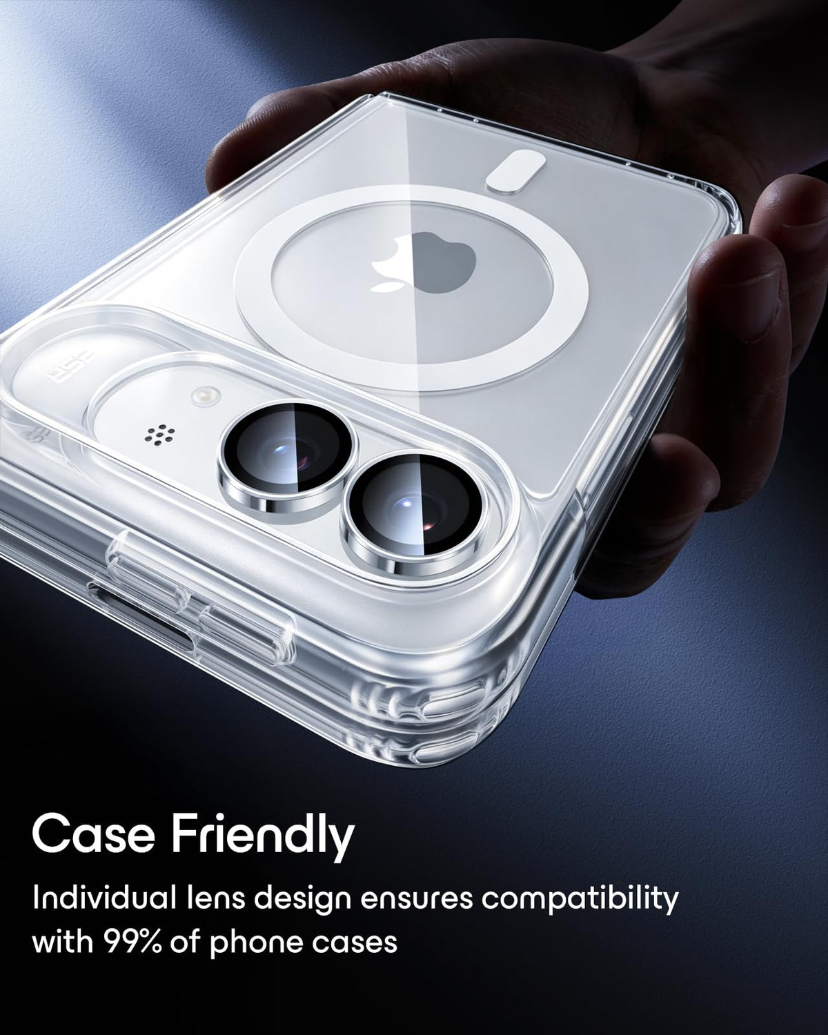 ESR for iPhone Duo Camera Lens Protector, 2 Pack, Black