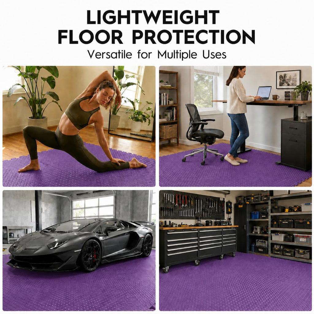 18 Pcs EVA Foam Floor Tiles, Puzzle Exercise Mat Set for Gym