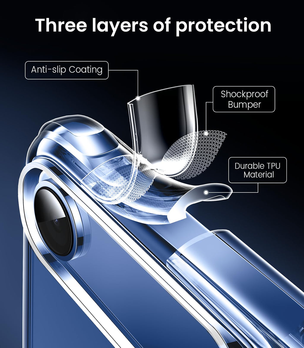Mkeke for iPhone 18 Pro Max Case Clear [Not-Yellowing]