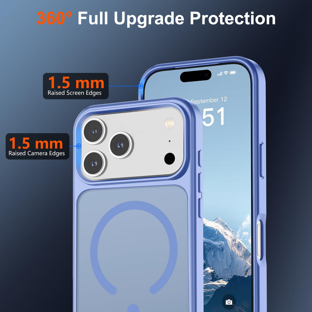 SUPFINE Magnetic for iPhone 18 Pro Max/17 Pro Max Case Dark Blue
