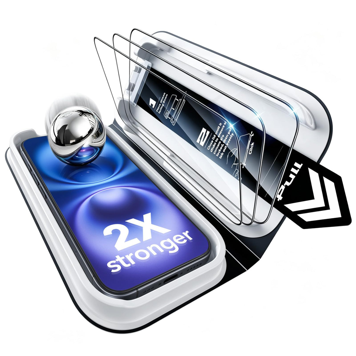 ESR 3 Pack for iPhone 17 Pro Screen Protector, Classic