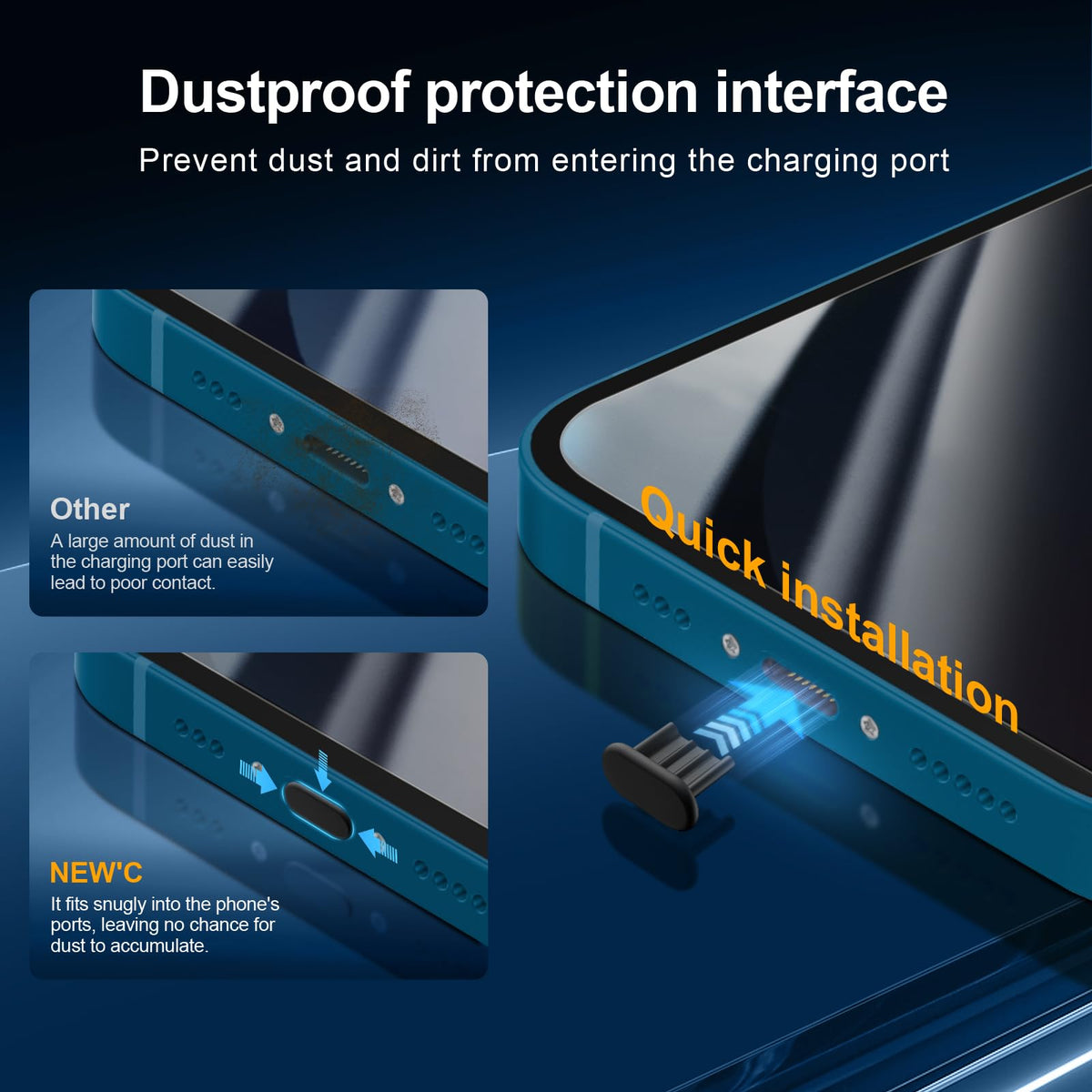 NEW'C for iPhone 16 Pro Screen Protector + Camera Lens Protector + Tool