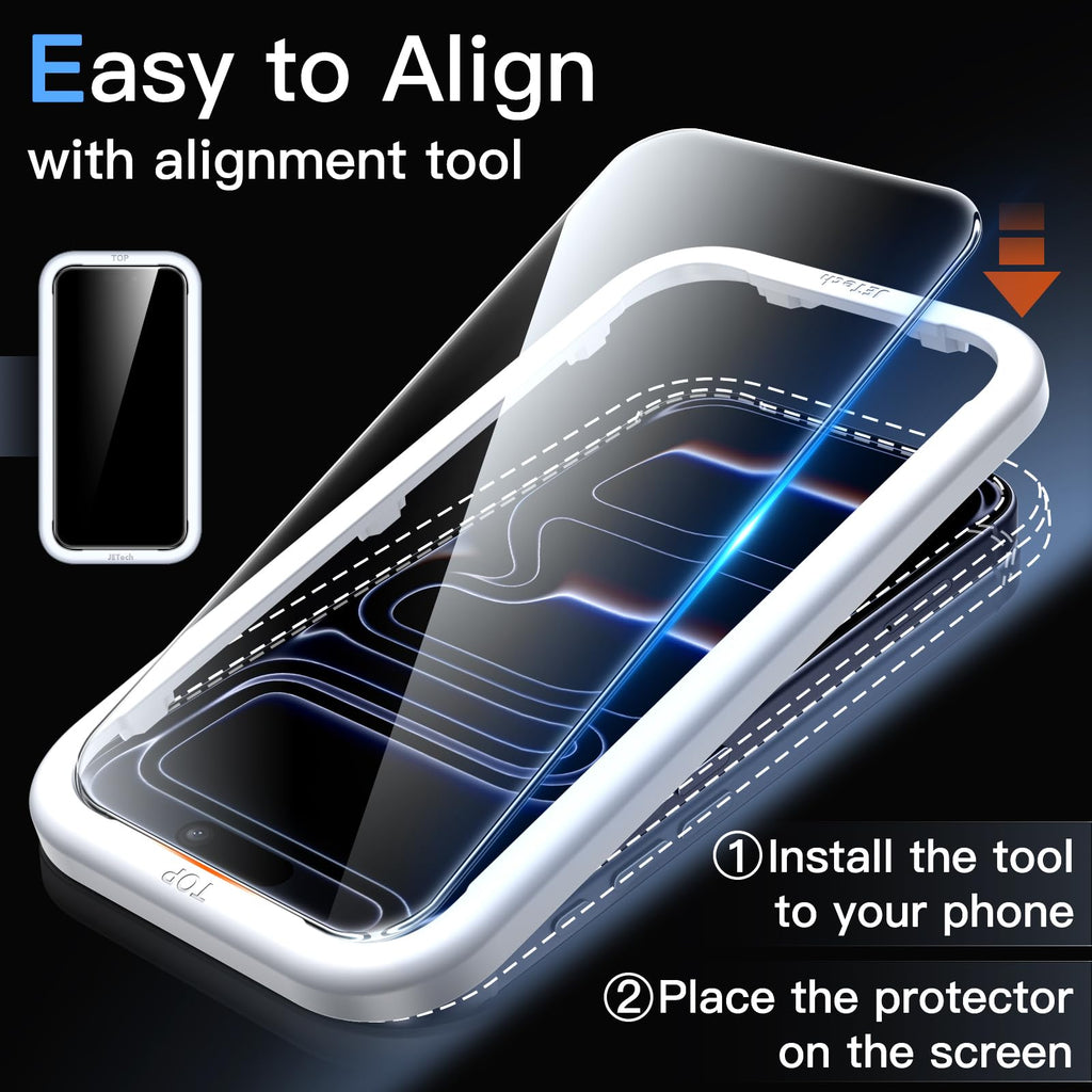 JETech Screen Protector for iPhone 18 Pro Max/17 Pro Max, 3-Pack
