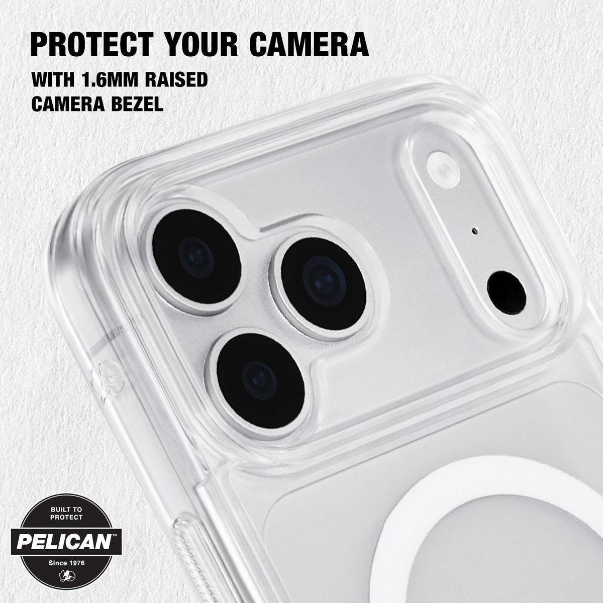 Pelican iPhone 17 Pro Case - MagSafe Phone Case -Ranger Frosted Clear/Black