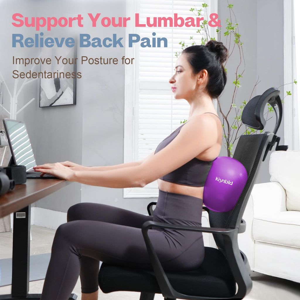 kisnbld 9 Inch Pilates Ball, Small Exercise Ball for Core &Physical Therapy