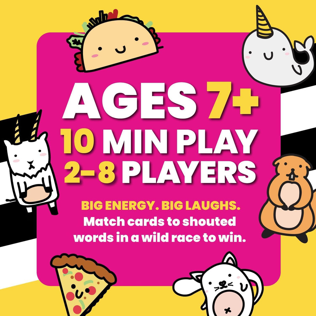 Taco Cat Goat Cheese Pizza Card Game by Taco Cat Games, Age 7+, 2-8 Players