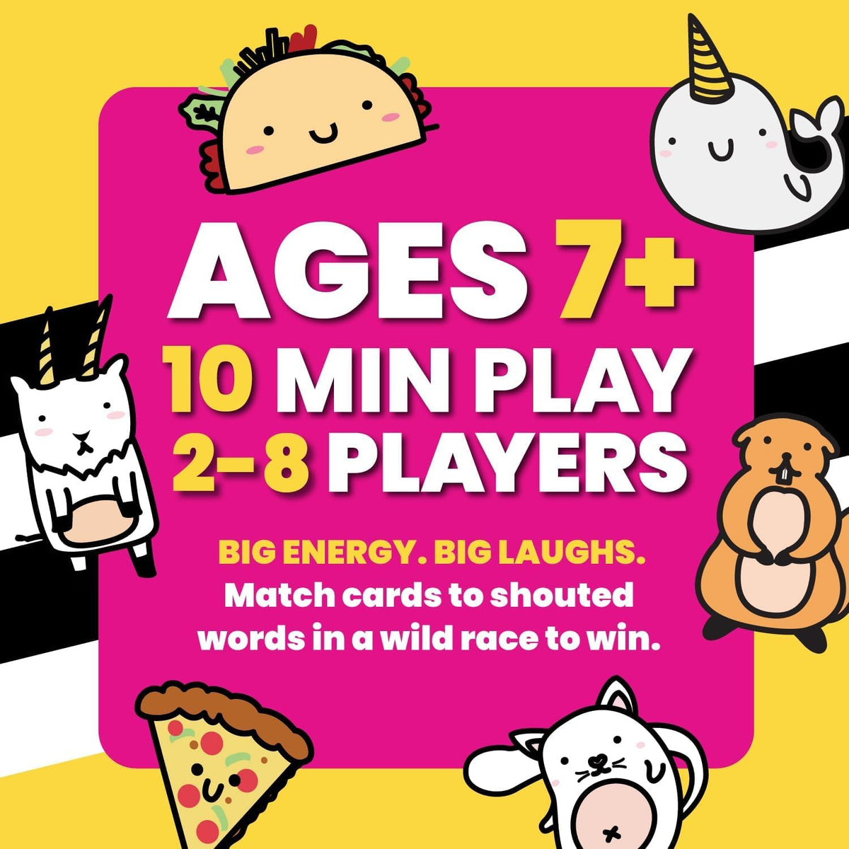 Taco Cat Goat Cheese Pizza Card Game by Taco Cat Games, Age 7+, 2-8 Players