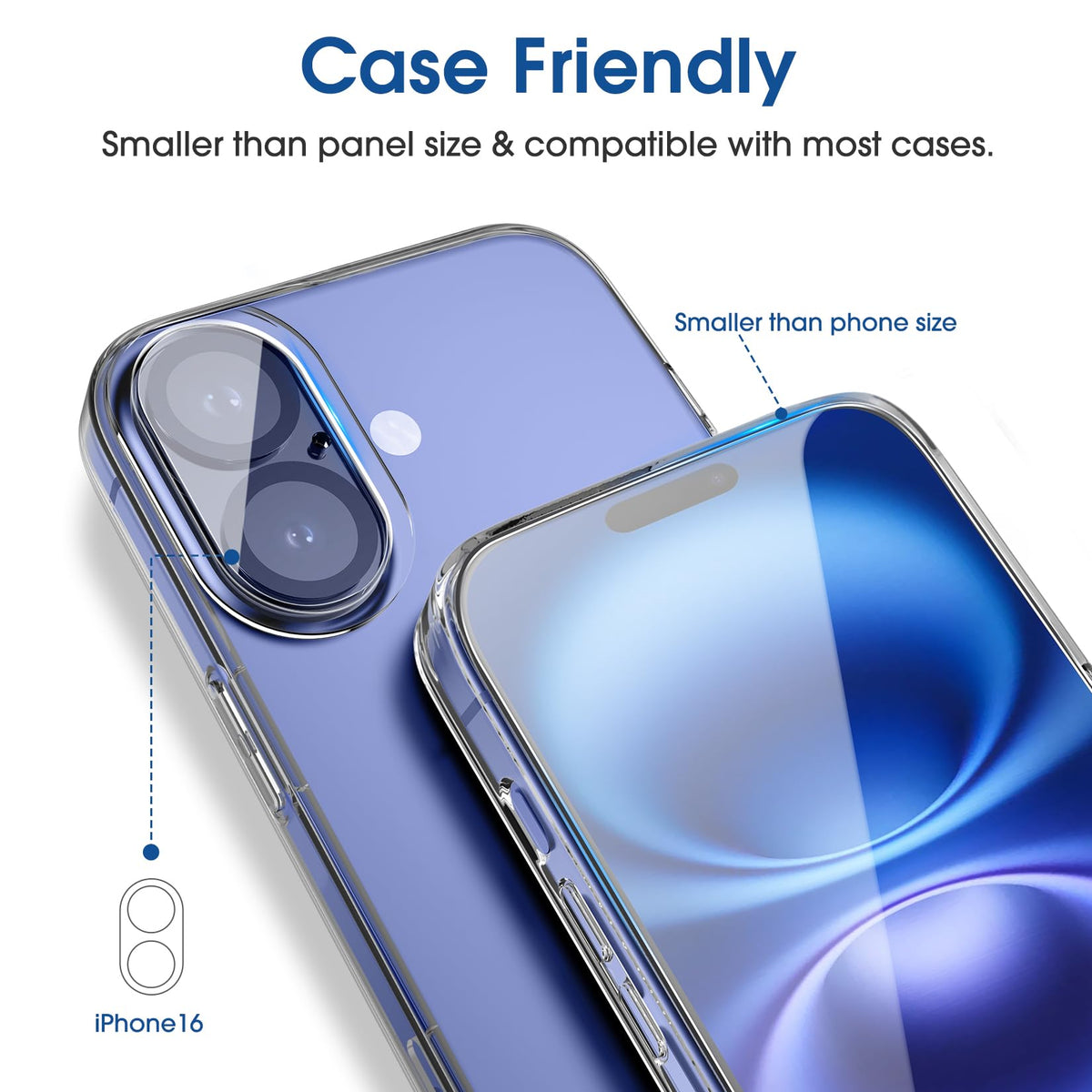 amFilm OneTouch for iPhone 18 Pro Max 6.9'' Screen Protector Tempered Glass