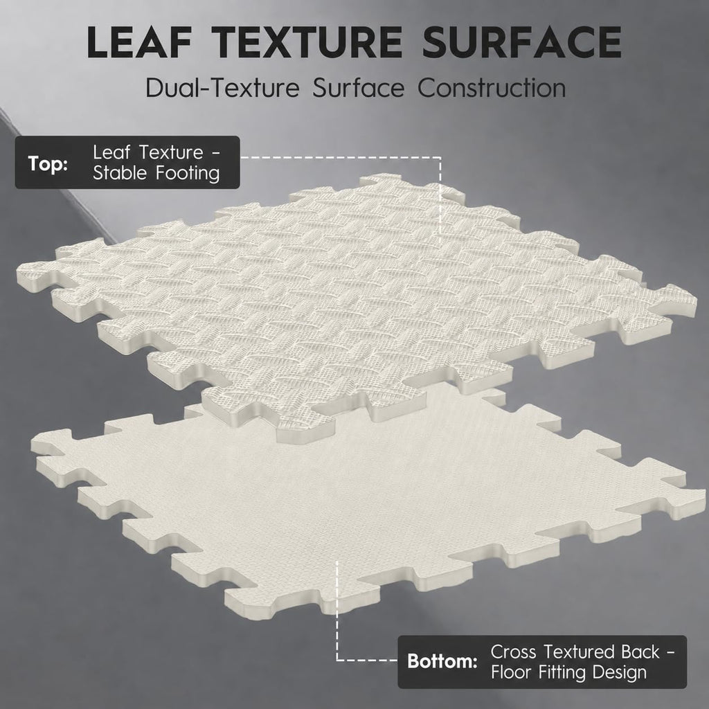 18 Pcs EVA Foam Floor Tiles, Puzzle Exercise Mat Set for Gym