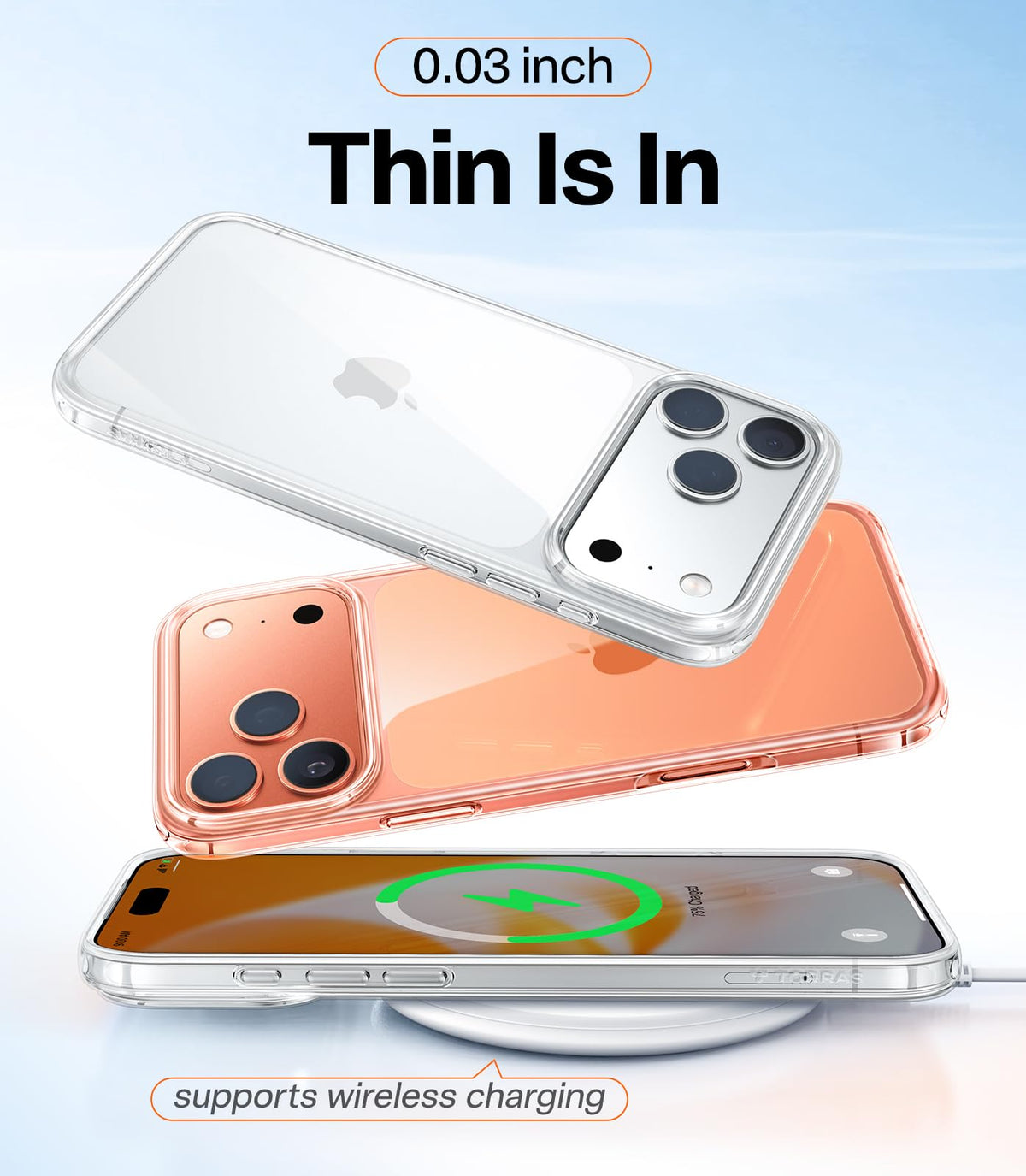 TORRAS for iPhone 14 Pro Max Case, Anti-Yellowing, Crystal Clear