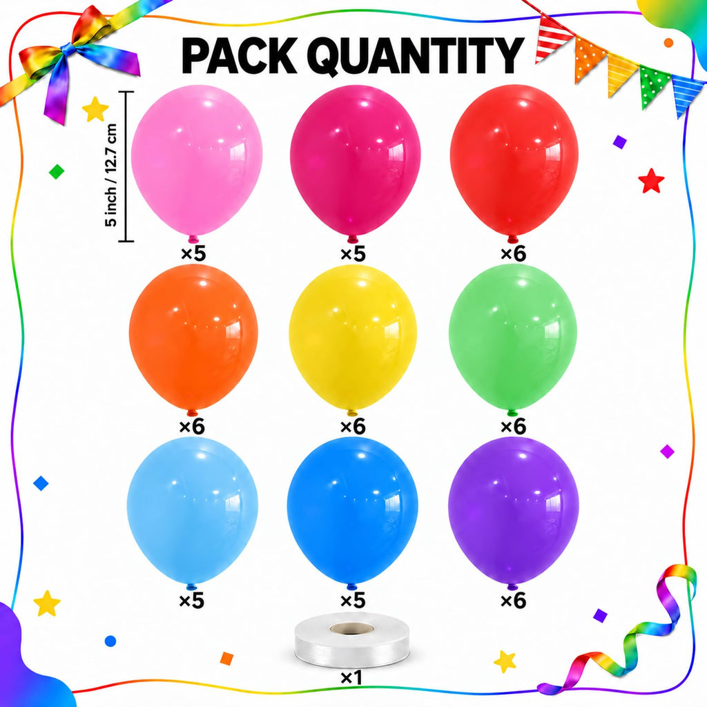 Jobkoo Metallic Green Balloons 5 Inch, Mini Small Chrome Dark Green Balloon