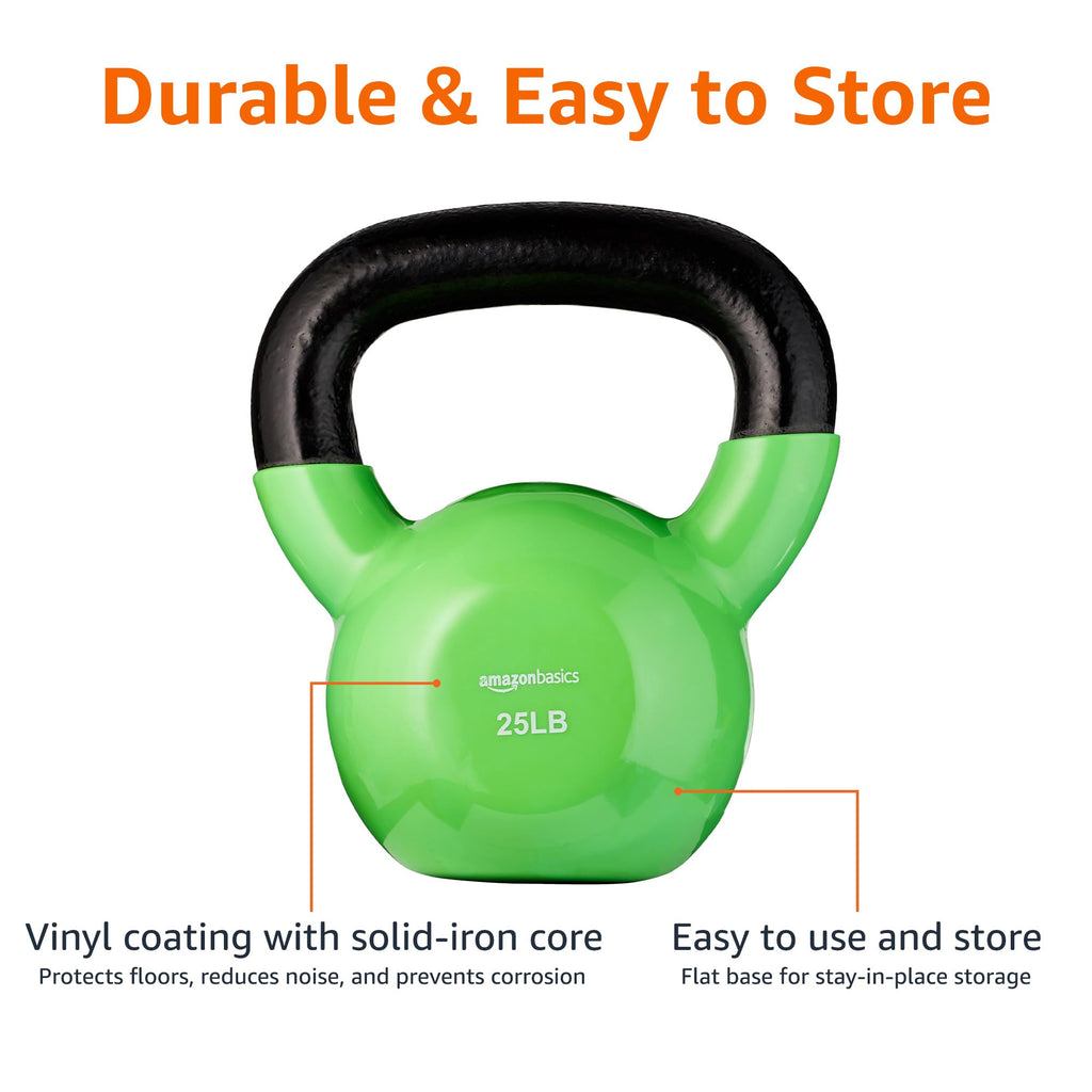 Amazon Basics Vinyl Kettlebell
