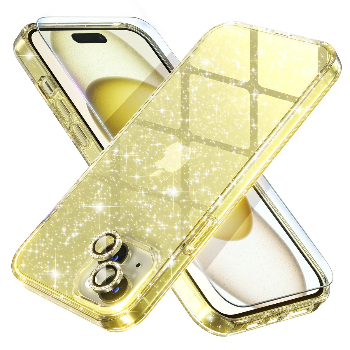 Choiche for iPhone 18 Pro Max Case Clear Women Girly (Glitter Clear)