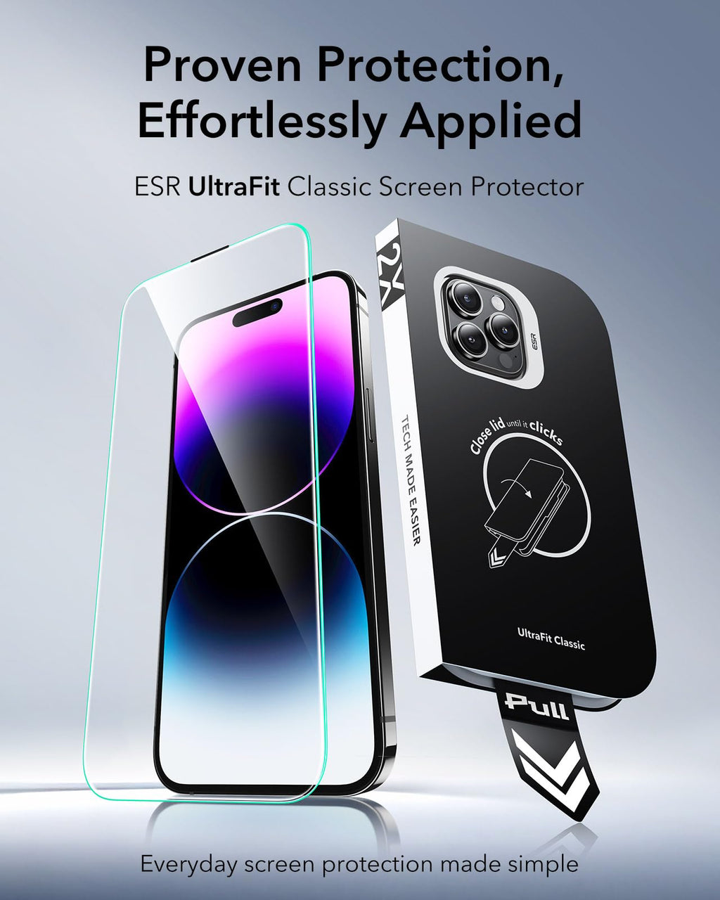 ESR 3 Pack for iPhone 17 Pro Screen Protector, Classic