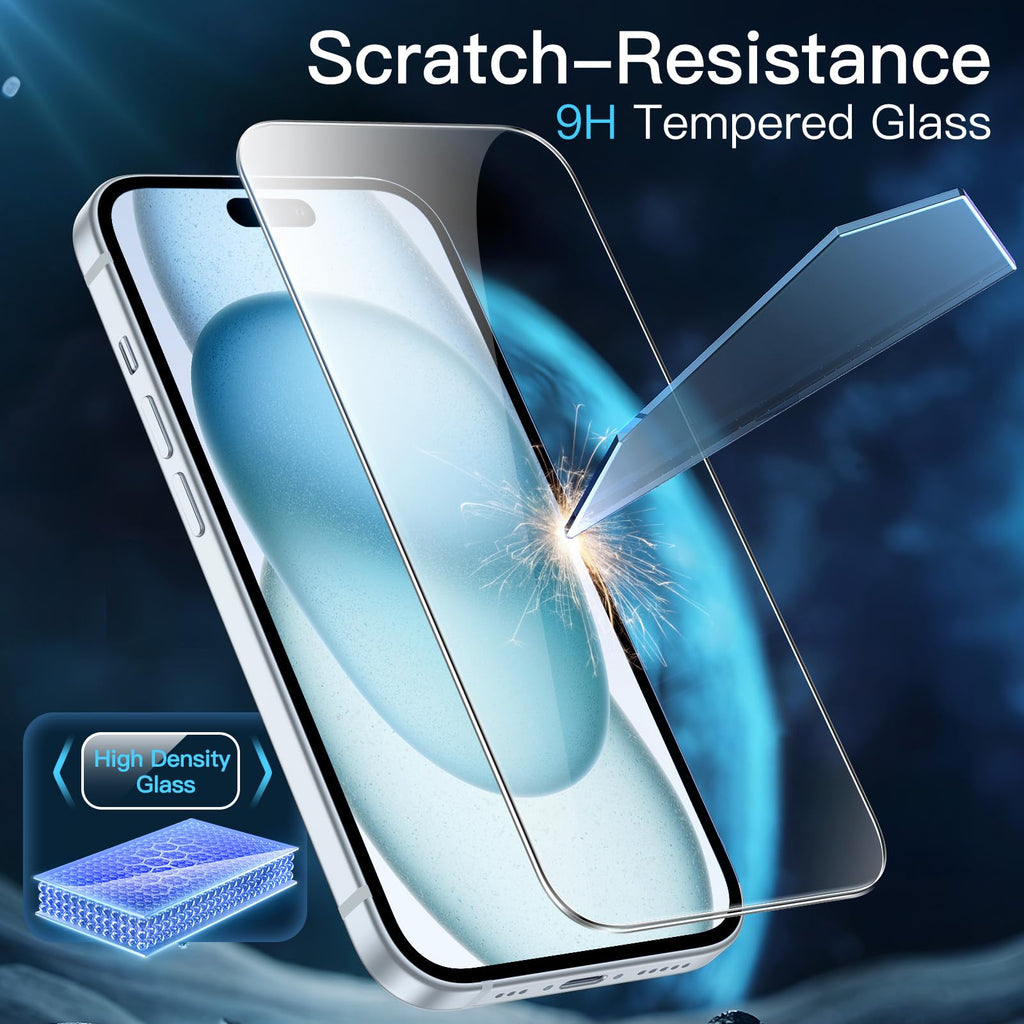 JETech Screen Protector for iPhone 18 Pro Max/17 Pro Max, 3-Pack