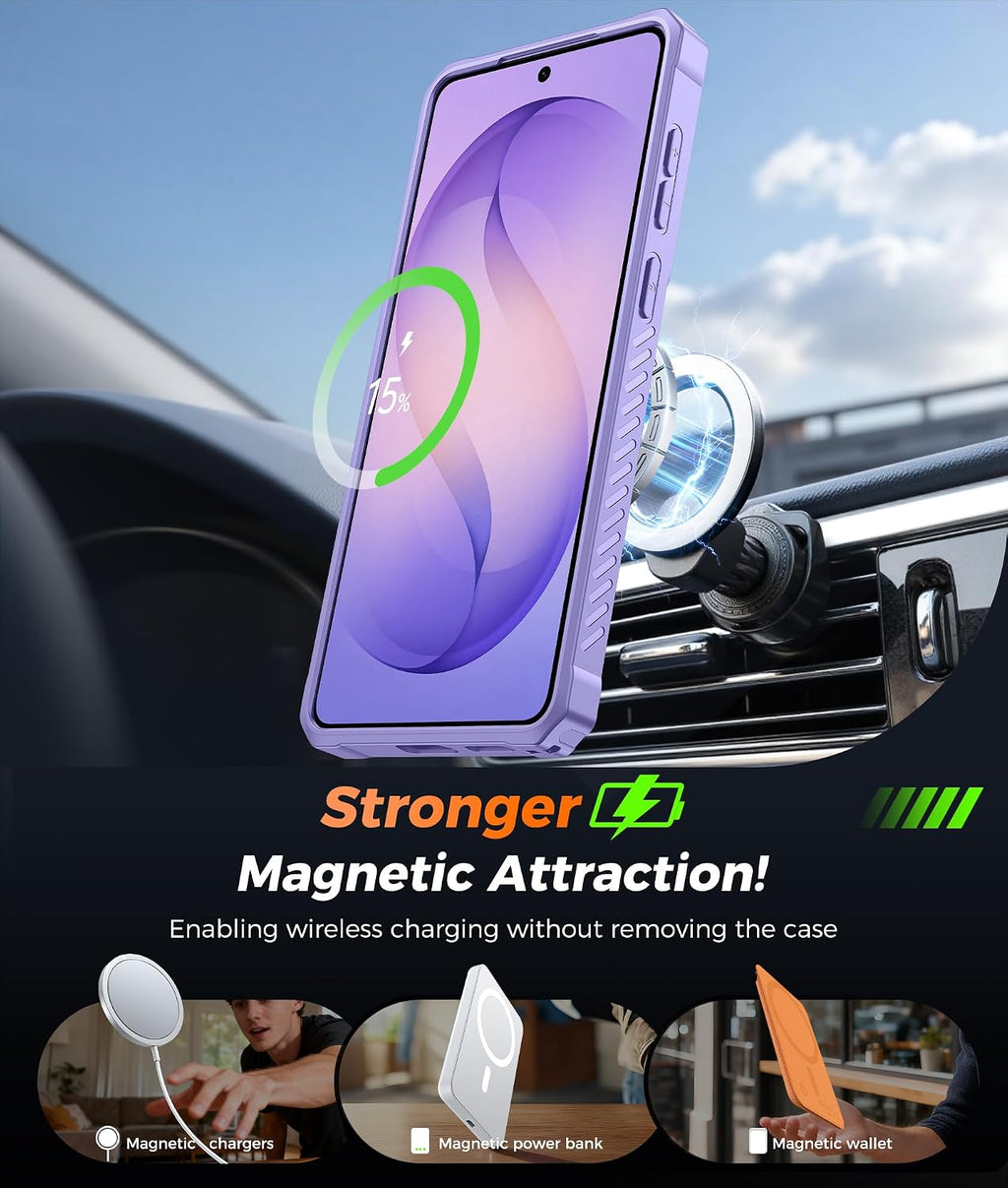 FNTCASE for Motorola Razr 2026/2025 Case with 360 Spin Magnetic Kickstand