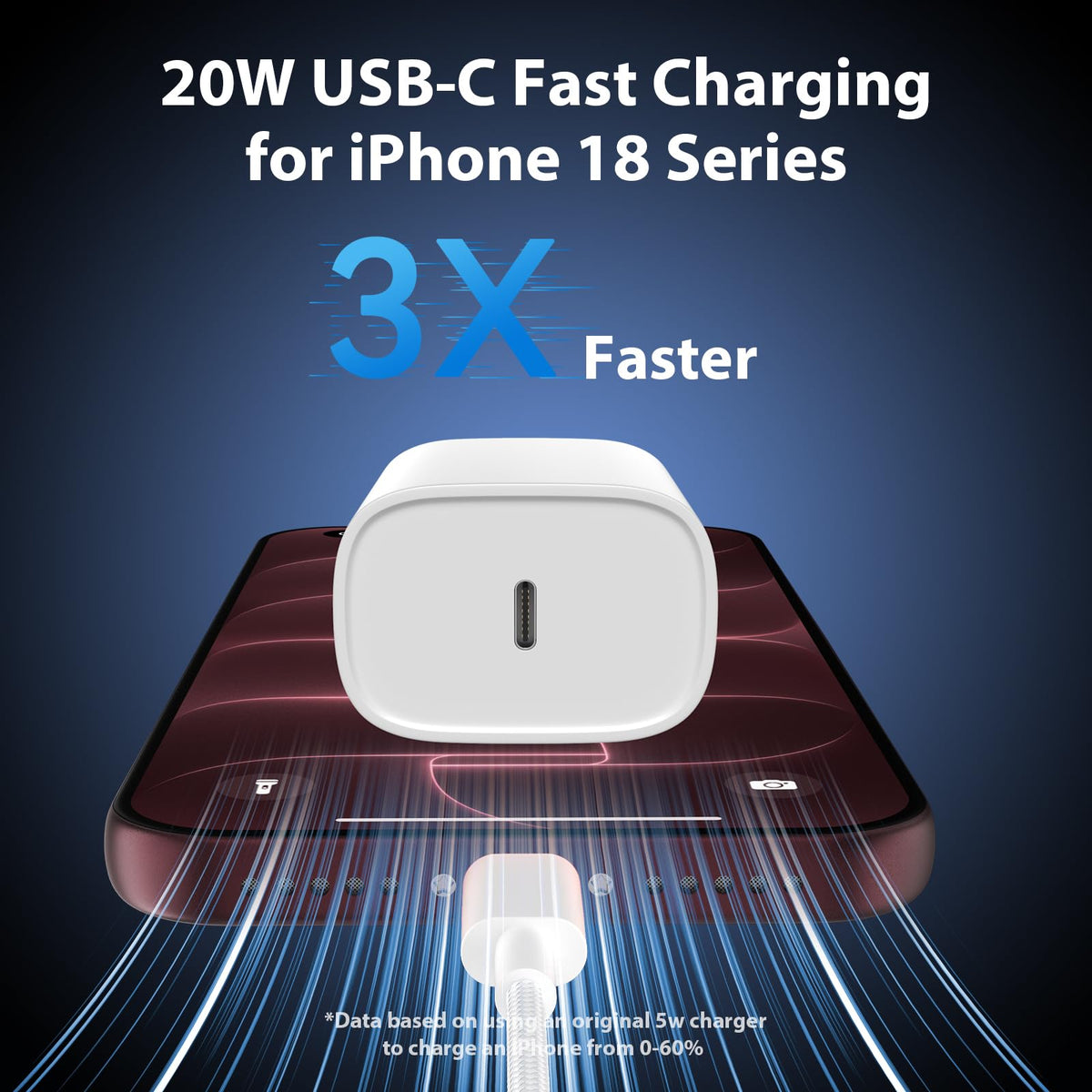 iPhone 18 17 16 15 Charger Fast Charging Type C Chargers USB C Cable 10FT