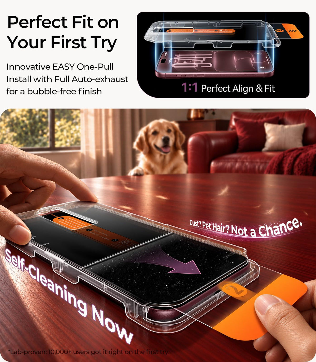 DIMONCOAT Top 9H++ Glass 2 Pack for iPhone 17 Pro Screen Protector 6.3''
