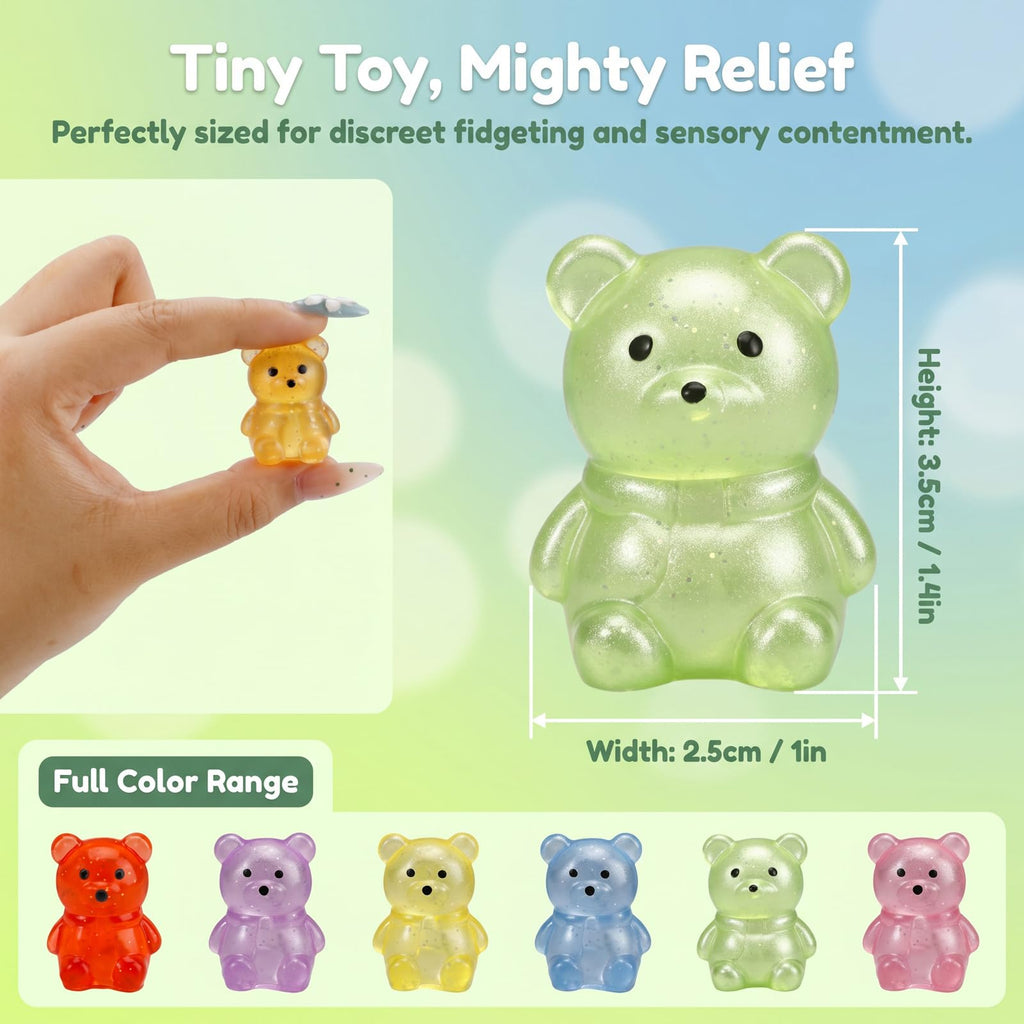 Siwarm 30 Pack Mini Cube Squishy Fidget Toys for Kids and Adults