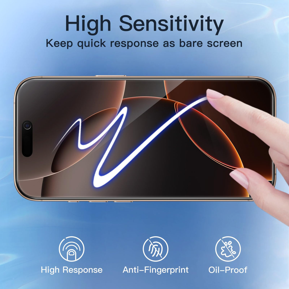 JETech Privacy Screen Protector for iPhone 18 Pro, 2-Pack