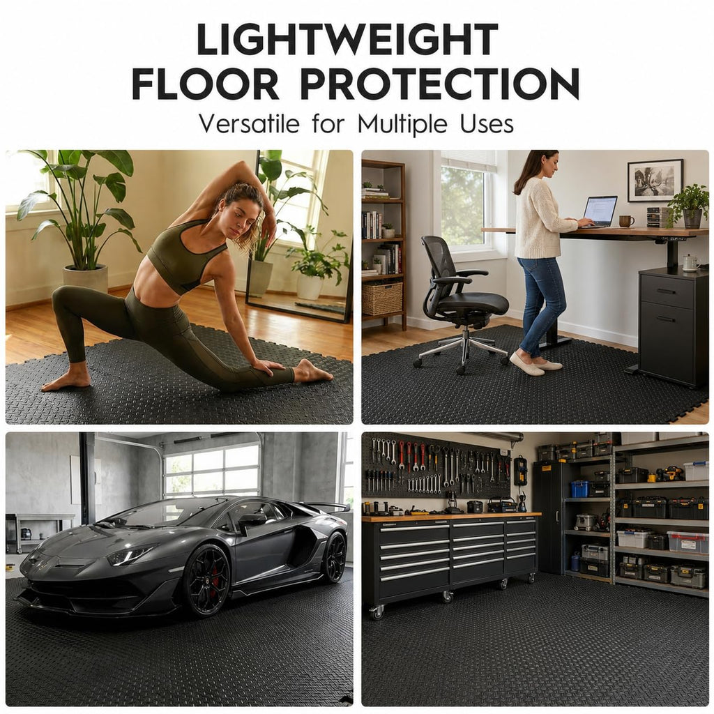 18 Pcs EVA Foam Floor Tiles, Puzzle Exercise Mat Set for Gym