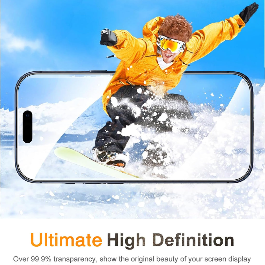 Wiaocit Privacy Screen Protector for iPhone 18 Pro, Tempered Glass