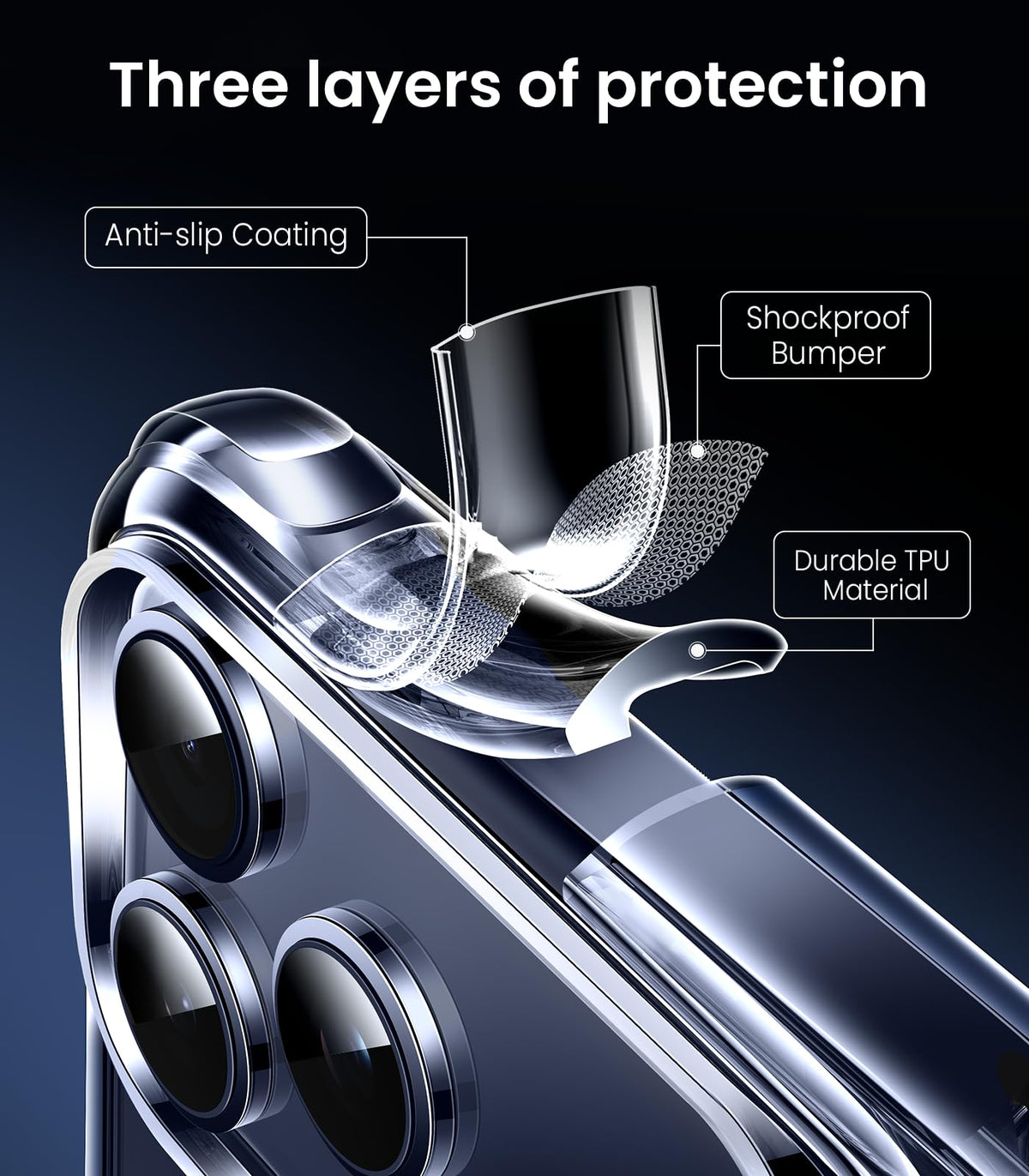 Mkeke for iPhone 18 Pro Max Case Clear [Not-Yellowing]