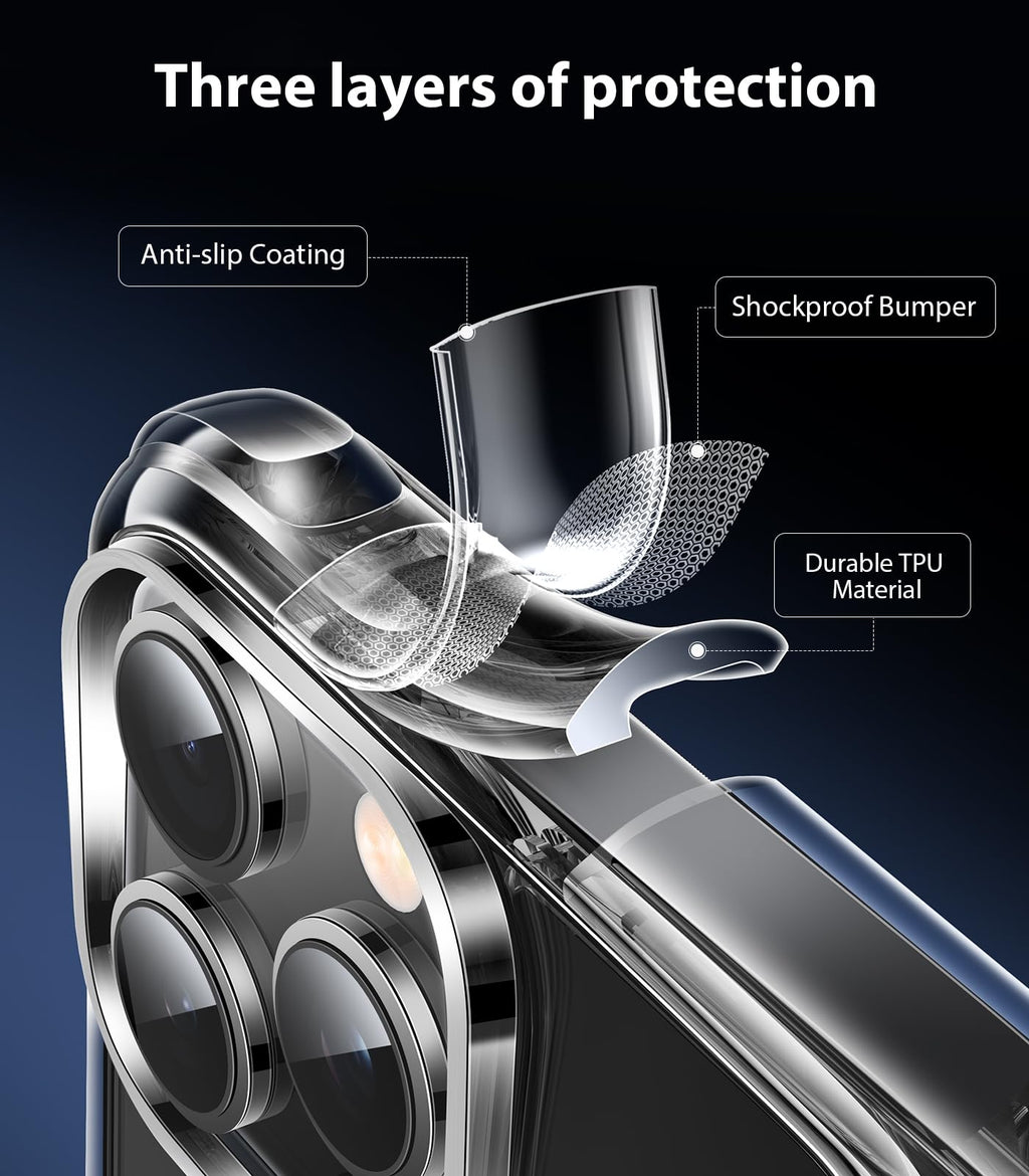 Mkeke for iPhone 18 Pro Max Case Clear [Not-Yellowing]