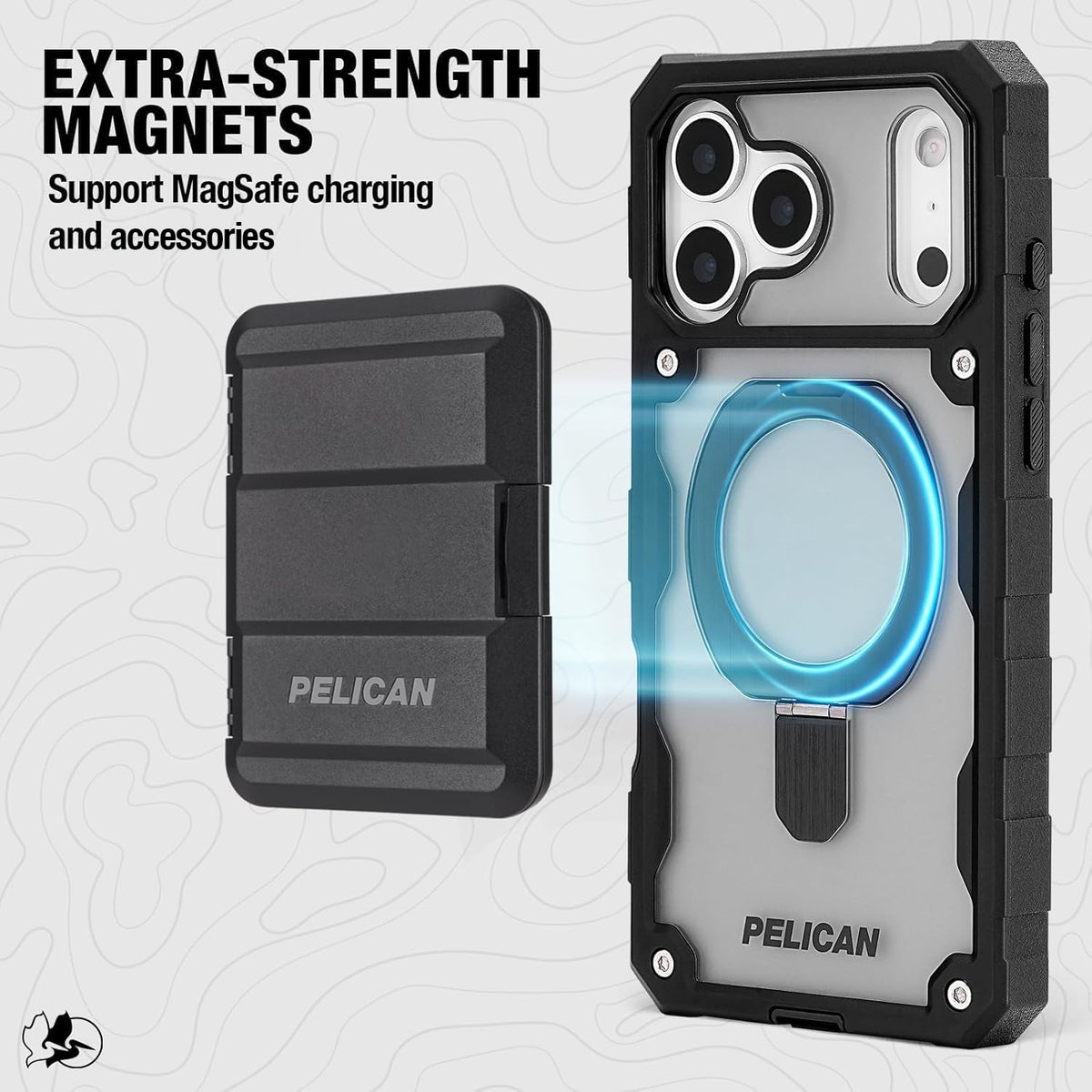 Pelican iPhone 17 Pro Case - MagSafe Phone Case -Ranger Frosted Clear/Black