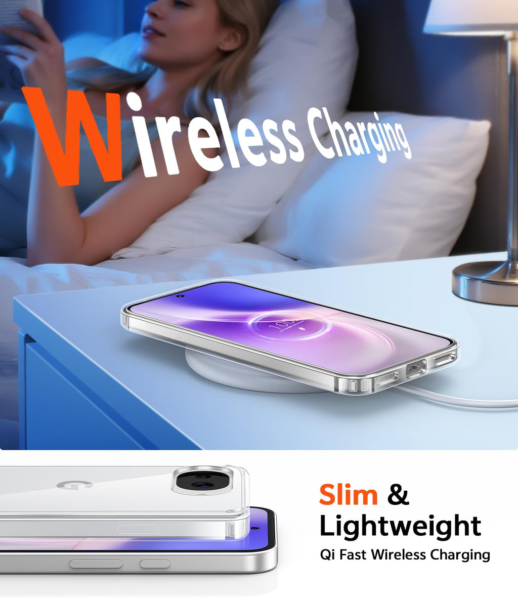 FNTCASE for Moto G-Power-5G-2026/2025 Clear Case with Screen Protector