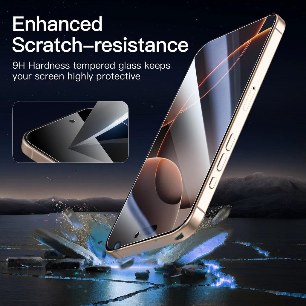 NEW'C for iPhone 16, iPhone 15 Screen Protector Installation Tool Included