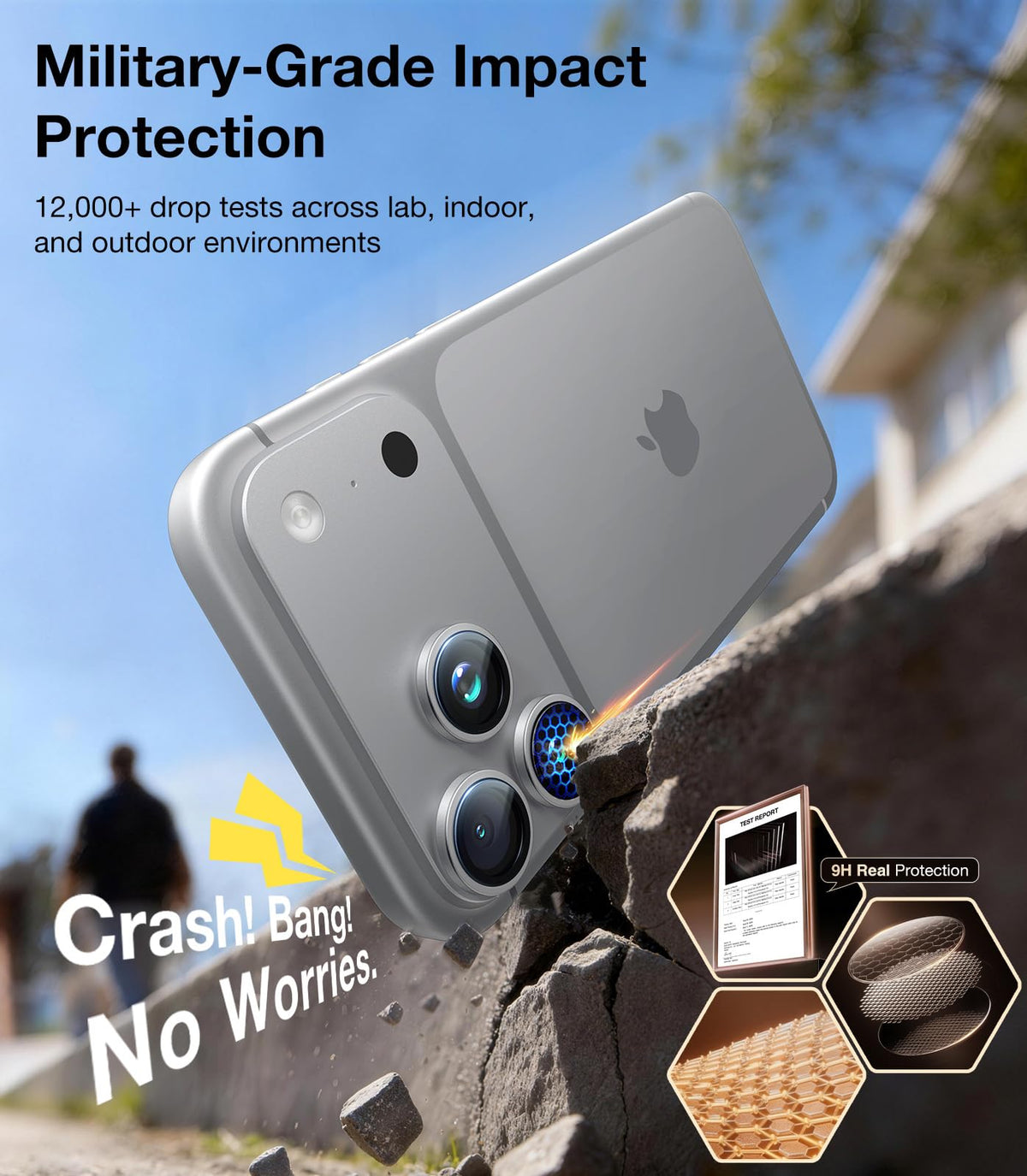 UltraGlass TOP 9H+ Armor for iPhone 17 Pro Privacy Screen Protector, 2 Pack