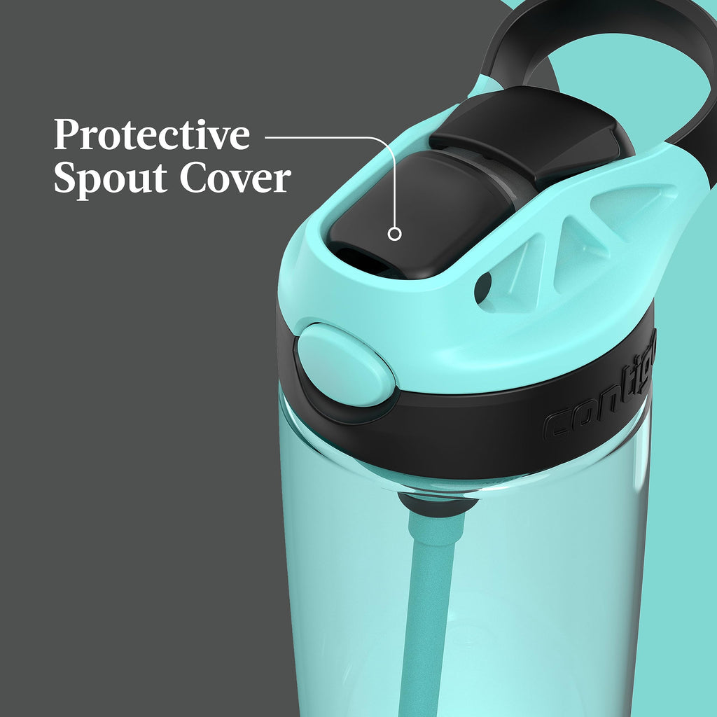 Contigo Aubrey Kids Water Bottle, Dinos & Sharks, 14oz, 2-Count