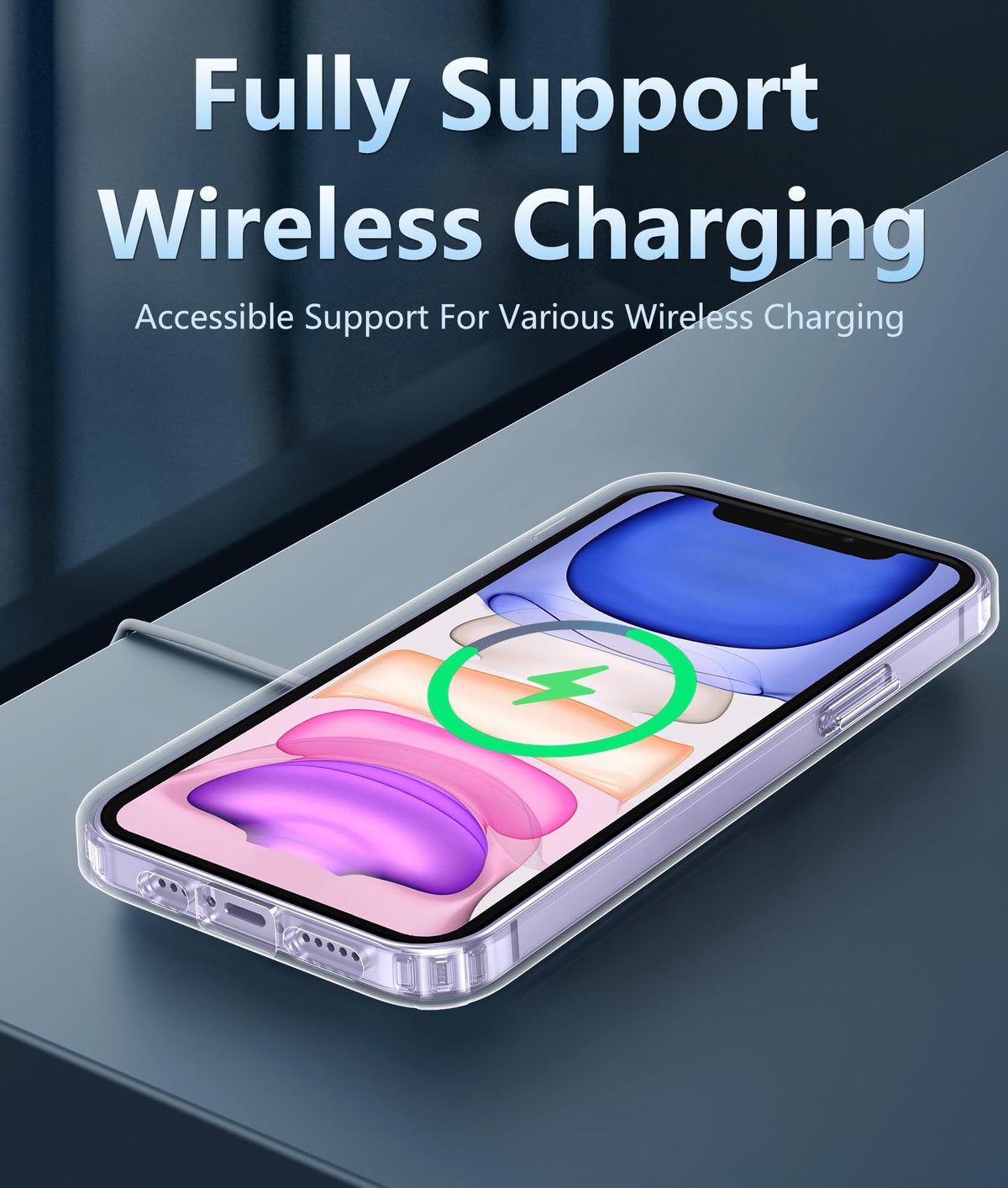 FNTCASE for iPhone 18 Pro Case/17 Pro Case Clear with Screen Protector