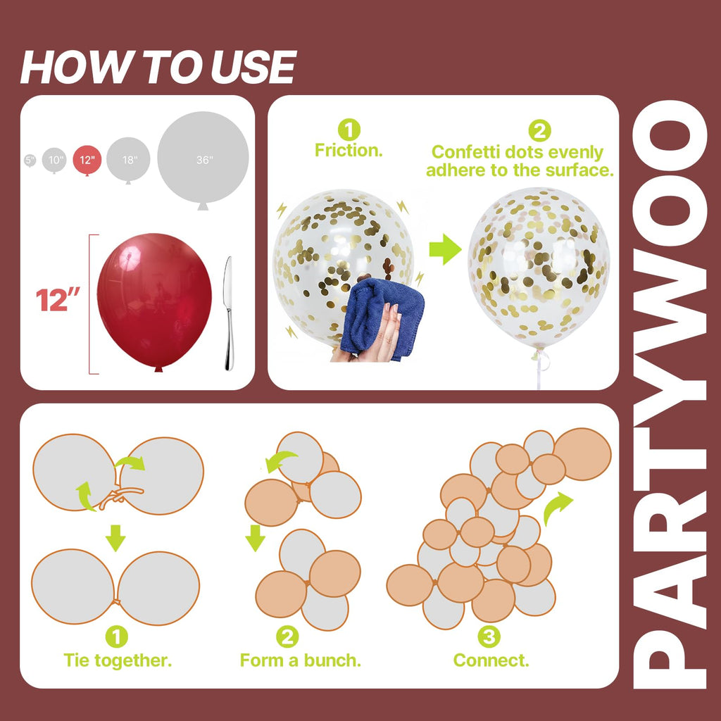 PartyWoo Christmas Balloons 66pcs Santa Xmas Tree Candy Cane Foil Balloons