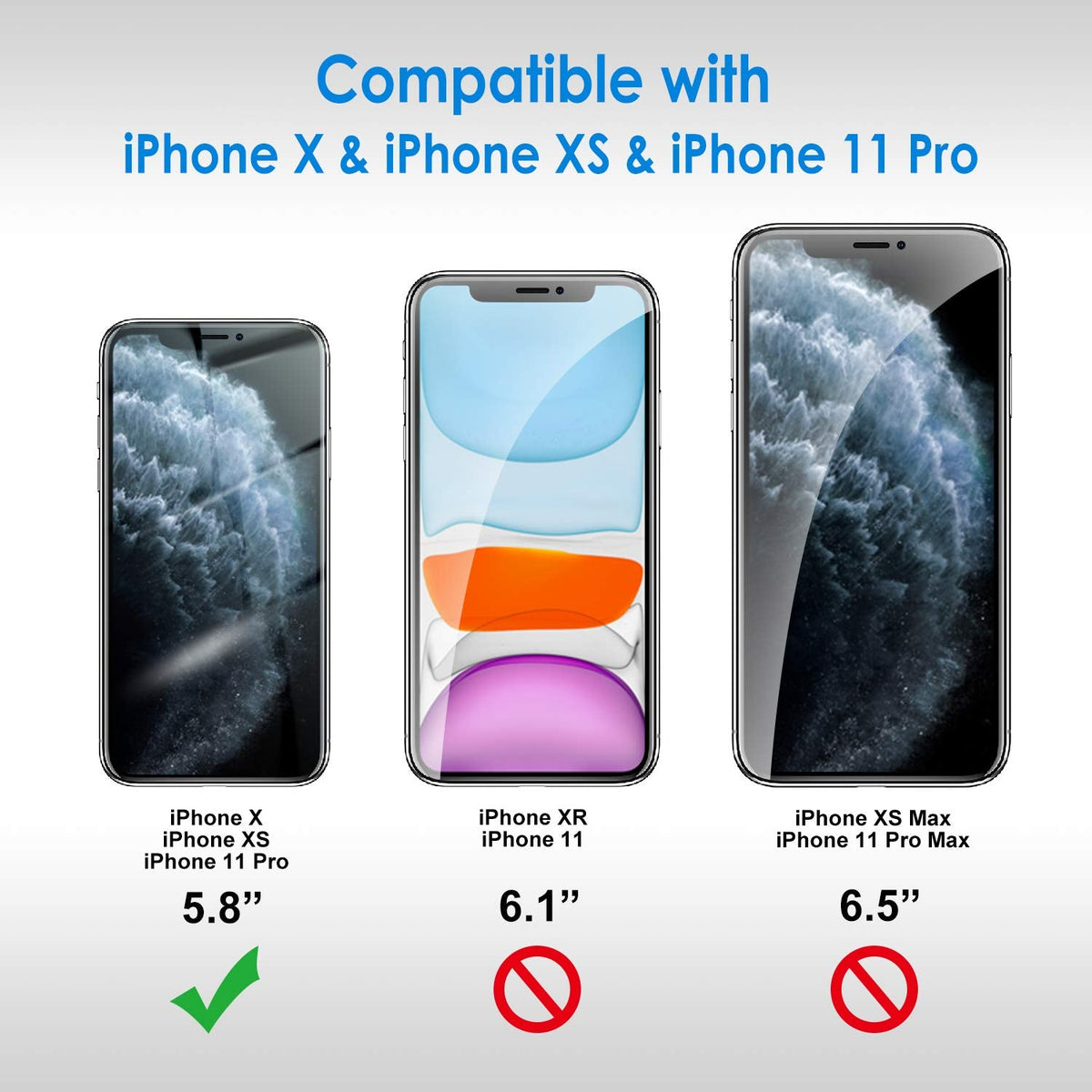 JETech Screen Protector for iPhone 13/13 Pro, 3-Pack