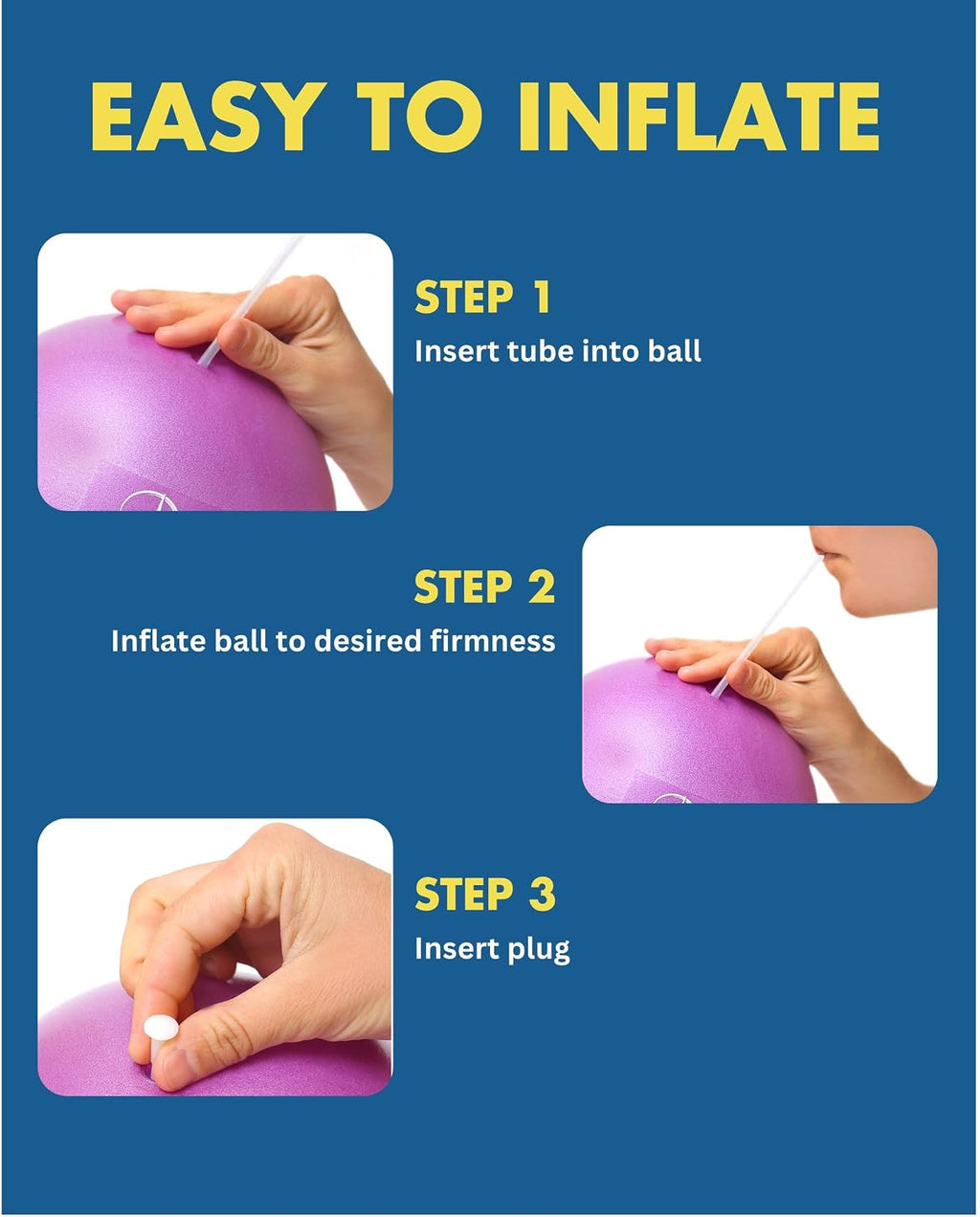 ProBody Pilates Ball Small — 9 Inch Small Exercise Ball
