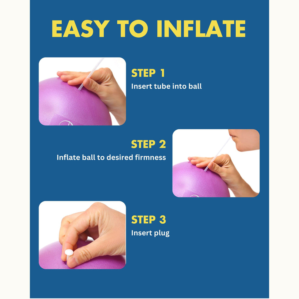 ProBody Pilates Ball Small — 9 Inch Small Exercise Ball