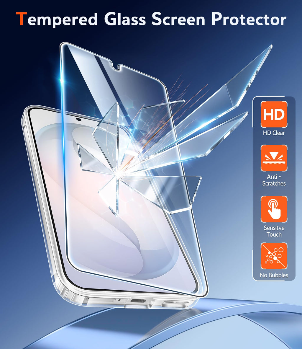 FNTCASE for Moto G-Power-5G-2026/2025 Clear Case with Screen Protector