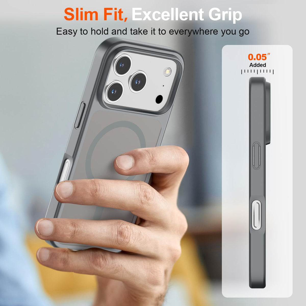 SUPFINE Magnetic for iPhone 18 Pro Max/17 Pro Max Case Dark Blue