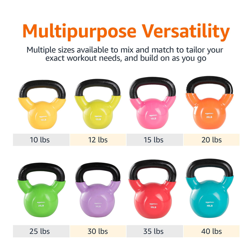 Amazon Basics Vinyl Kettlebell