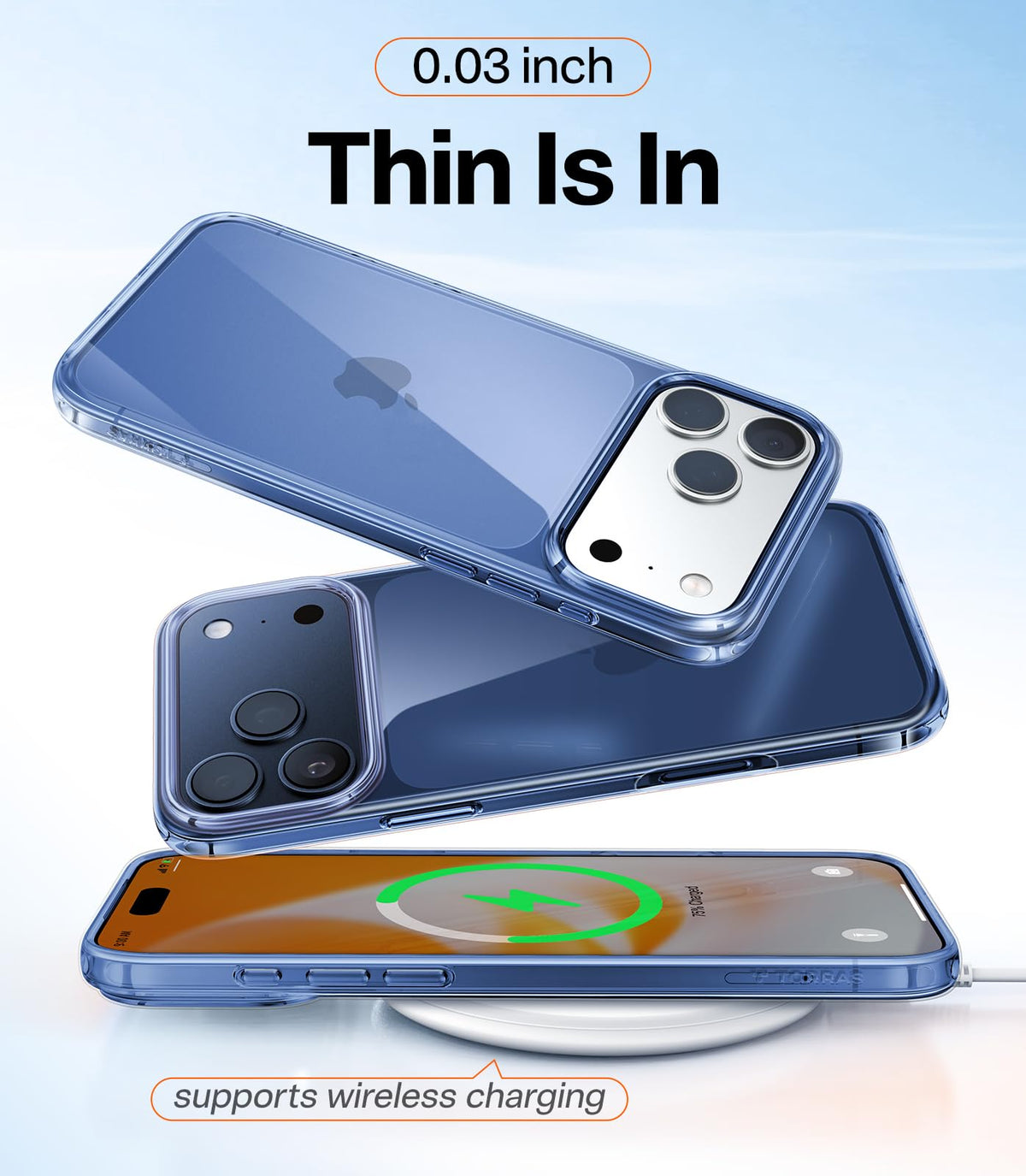 TORRAS for iPhone 14 Pro Max Case, Anti-Yellowing, Crystal Clear