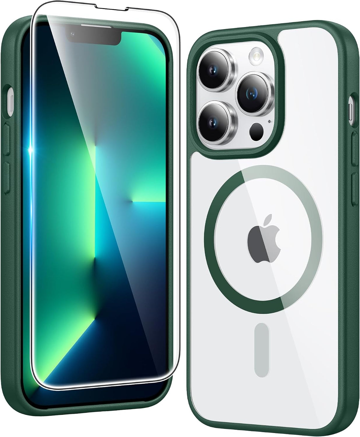 FNTCASE for iPhone 18 Pro Case / 17 Pro Case Clear with Screen Protector