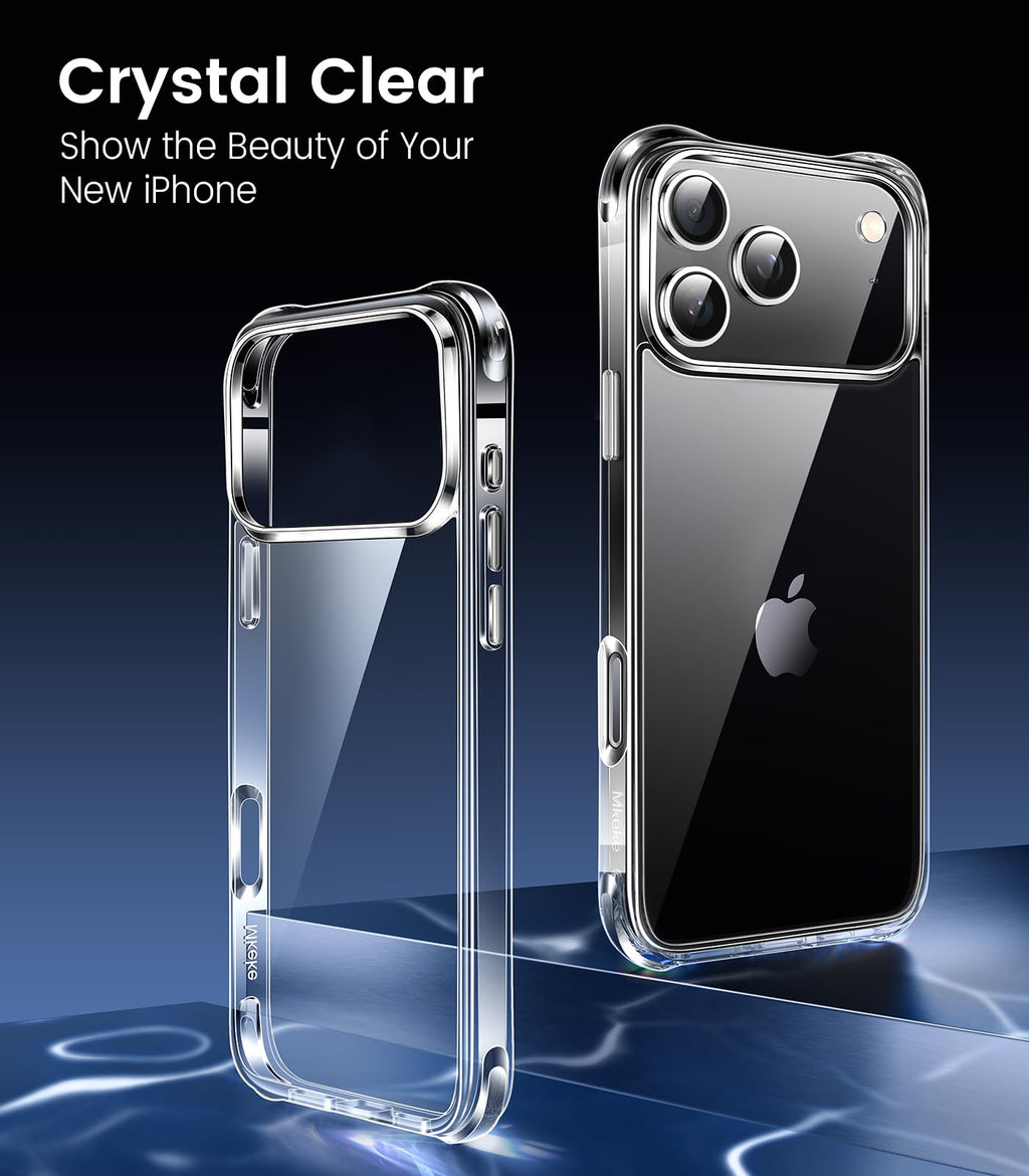 Mkeke for iPhone 18 Pro Max Case Clear [Not-Yellowing]