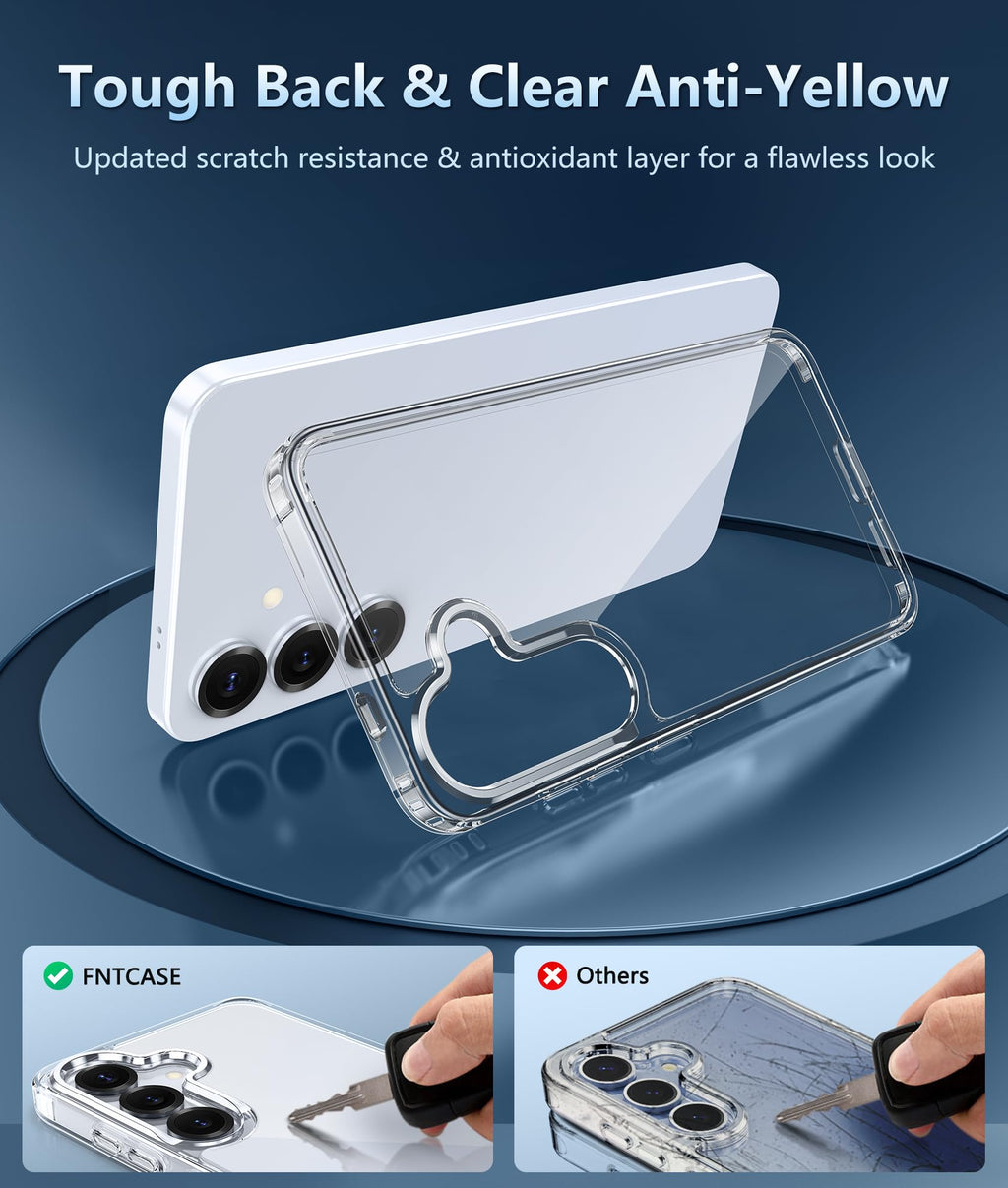 FNTCASE for Moto G-Power-5G-2026/2025 Clear Case with Screen Protector